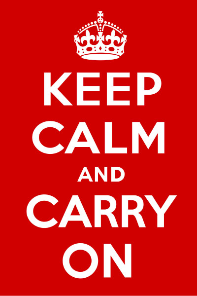 poster Keep calm and carry on