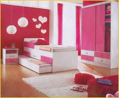 decoração de quarro rosa, ideal para garotas