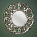 moldura redonda artística vintage para espelho