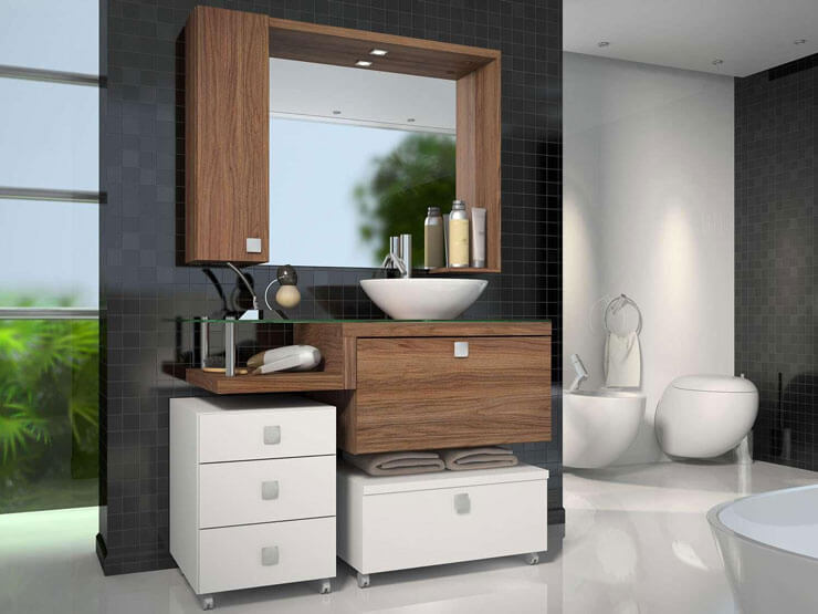 gabinete super simples pro banheiro, suspenso, a partir de R$ 700,00