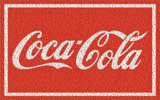 capacho da Coca cola decorado