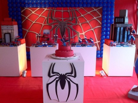 Decoração de aniversário do Homem Aranha