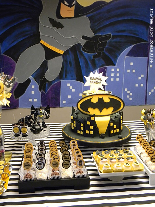 Decoração de festa do Batman