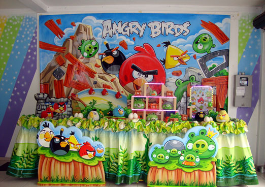 decoração de aniversário angry birds
