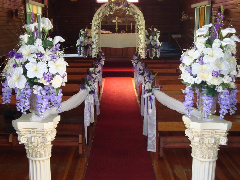 decoração de casamento-igreja