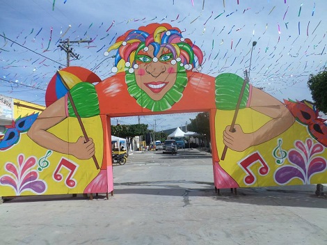 decoração de carnaval de rua