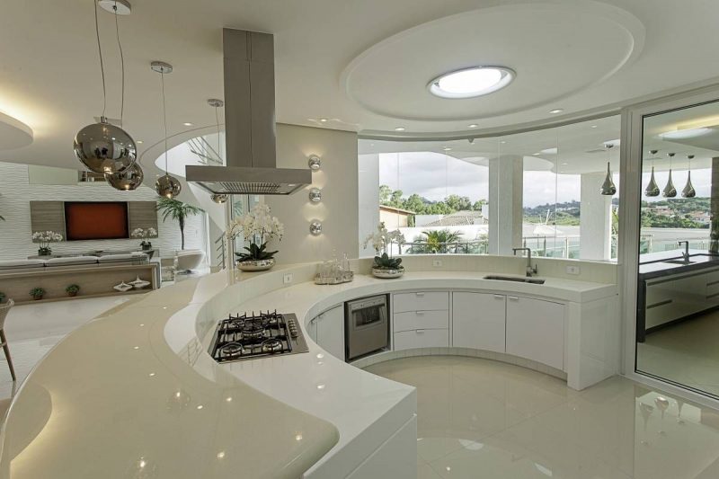 Cozinha de Luxo Branca