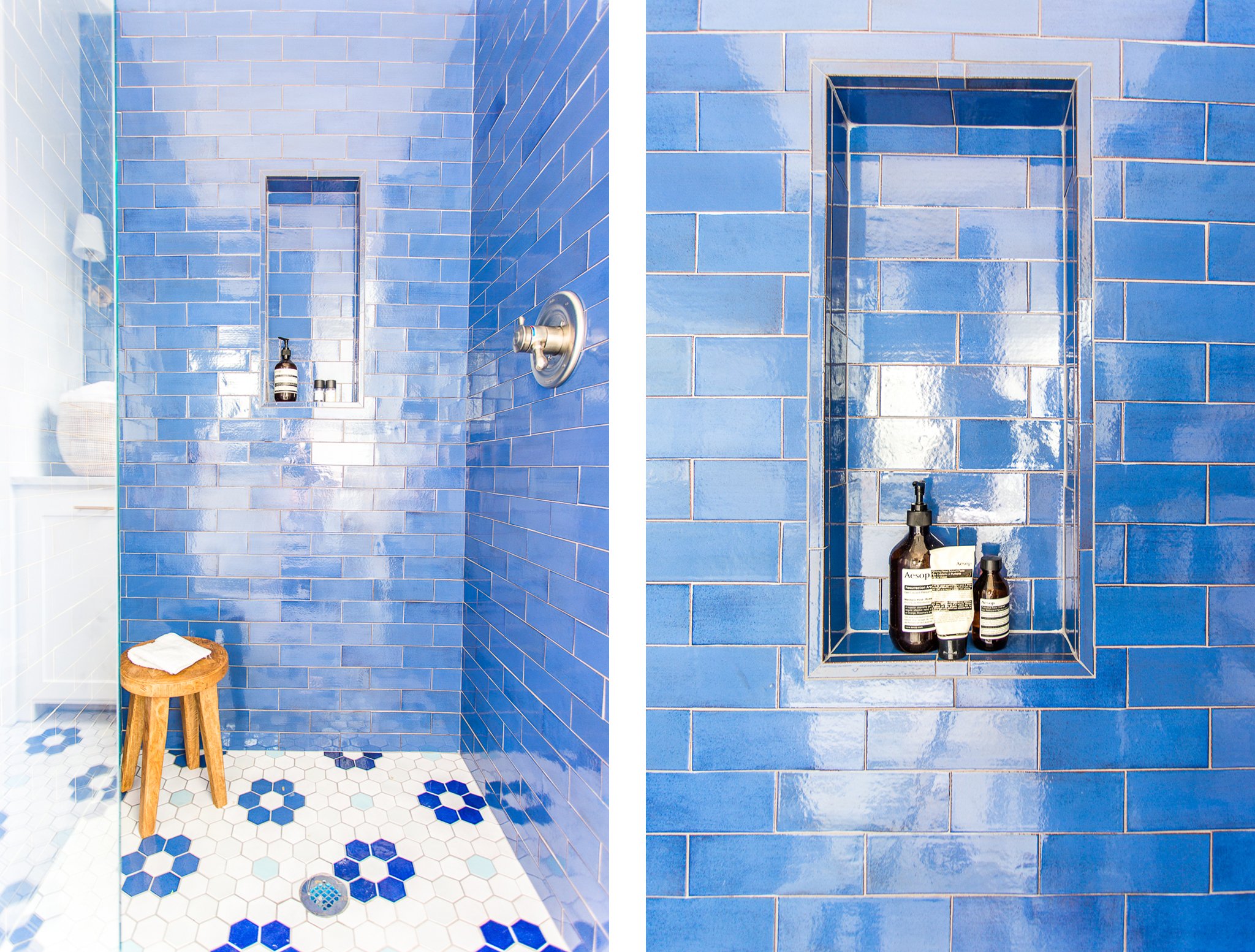Azulejo Para Banheiro Azul