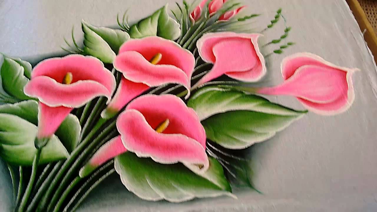 Para Pintura em Tecidos flores