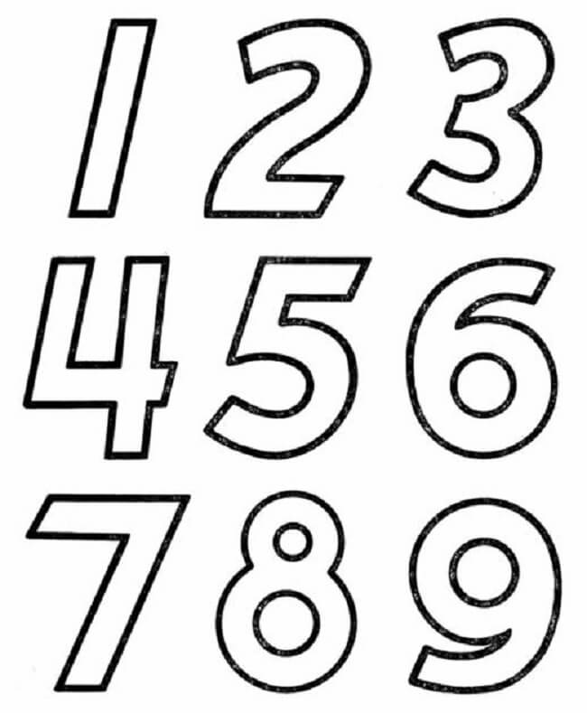 moldes de numeros pequenos em eva para imprimir  Moldes de numeros, Numero  para imprimir, Imprimir sobres