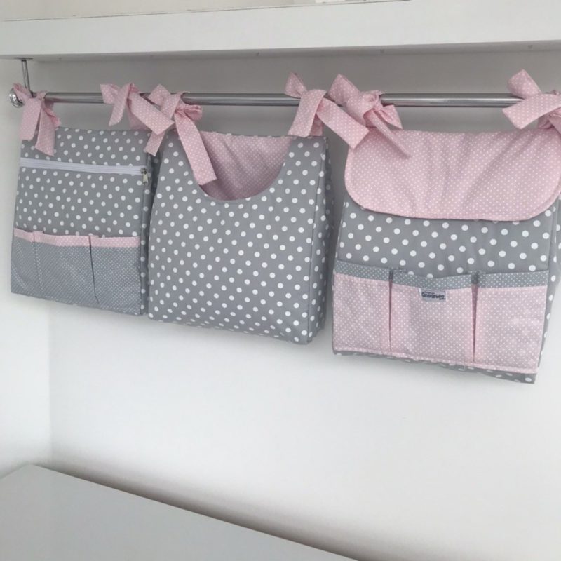 PORTA FRALDAS → Tecido, MDF, de Parede, de Berço