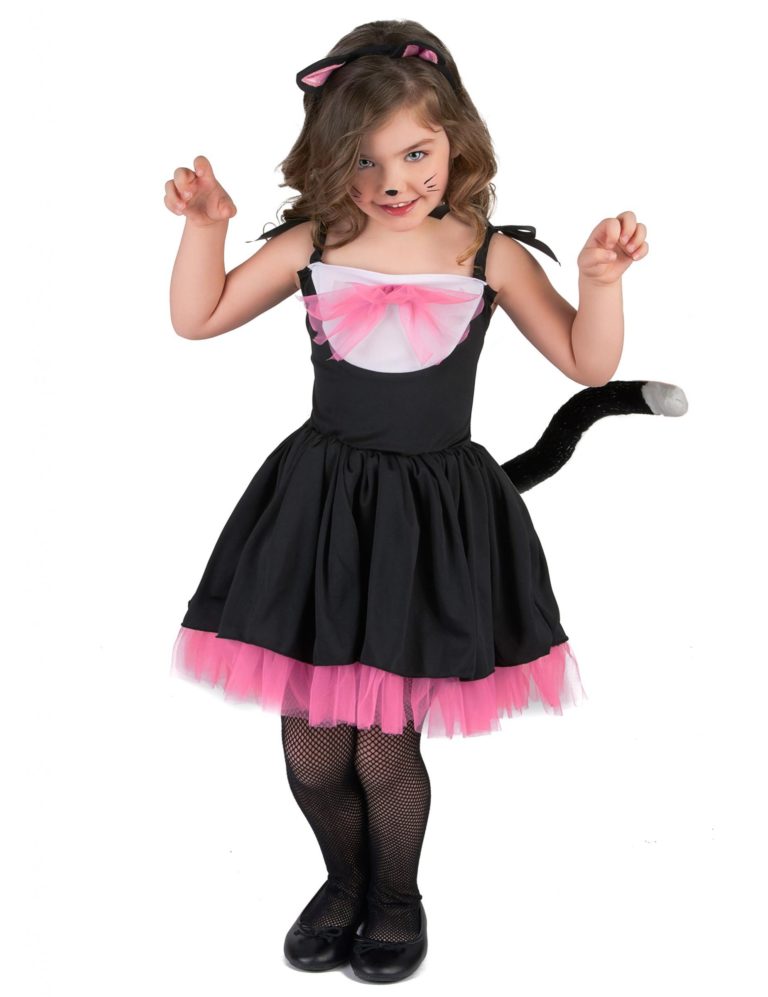 Fantasia de Mulher Gato → Simples, Infantil, Improvisada, de Luxo