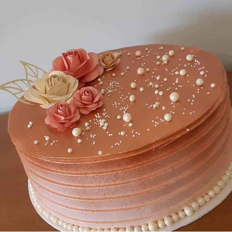 BOLO DOURADO → Simples, Com Branco, Preto e Vermelho