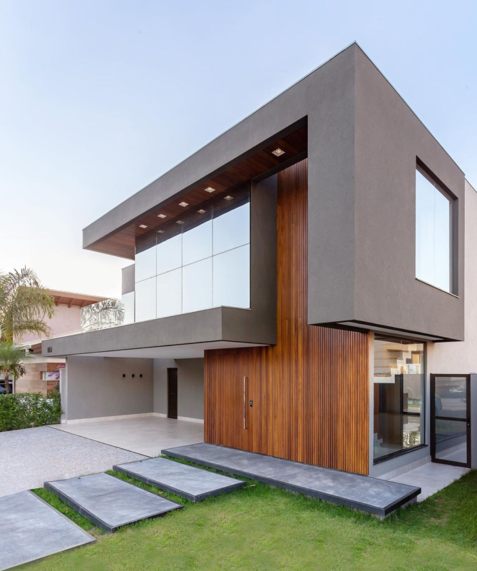 Casa cinza → Claro, Escuro, com Madeiras, com Pedreas